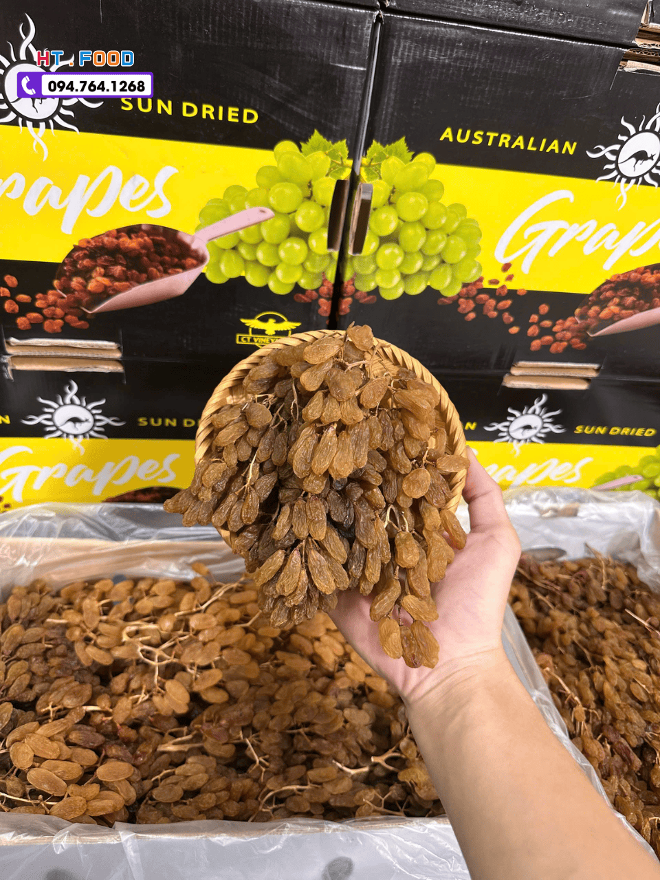 nho kho nguyen canh mua o dau ngon